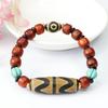 Juan Yu Schwarzer Achat & Neunäugige Dzi-Perle Armband MN3063001