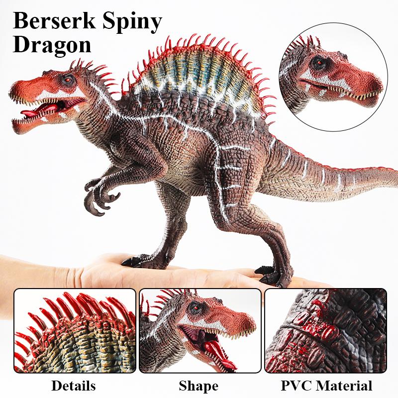 Oenux New Jurassic Dinosaur Brinquedo Spinosaurus Action Figures Open Mouth Tyrannosaurus Animals Model Collection Kid Toy Gift