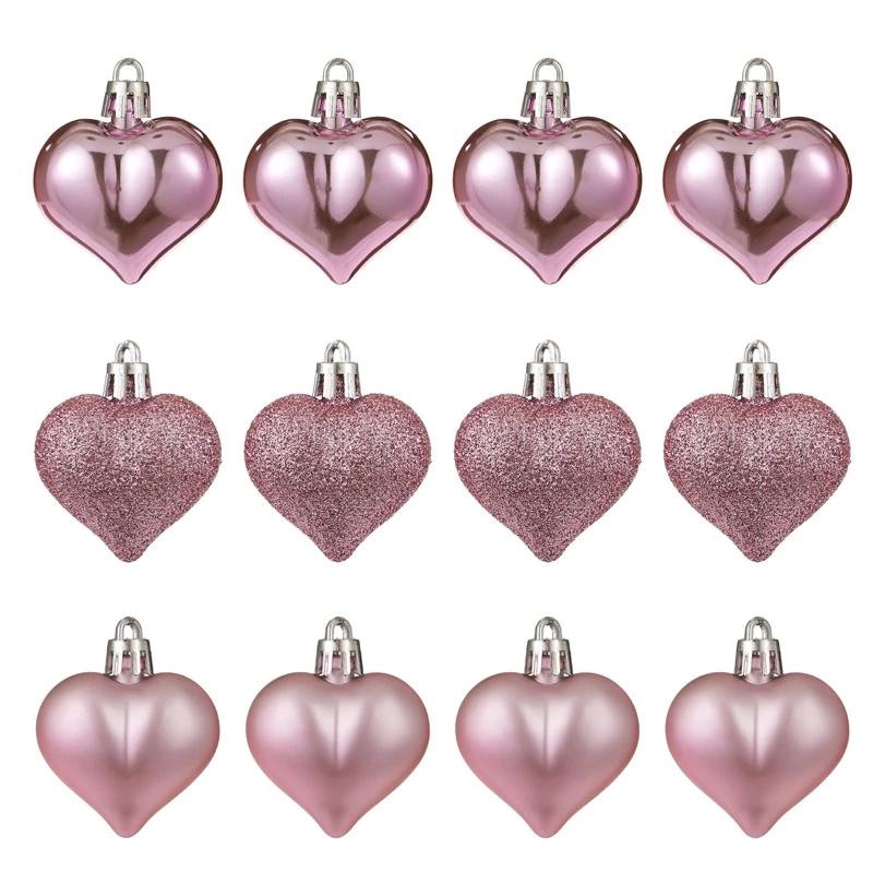 Heart Ball Pendant Heart Pendant Valentine's Day Decorations for Christmas Tree Decorations Hanging Heart Ball Ornament