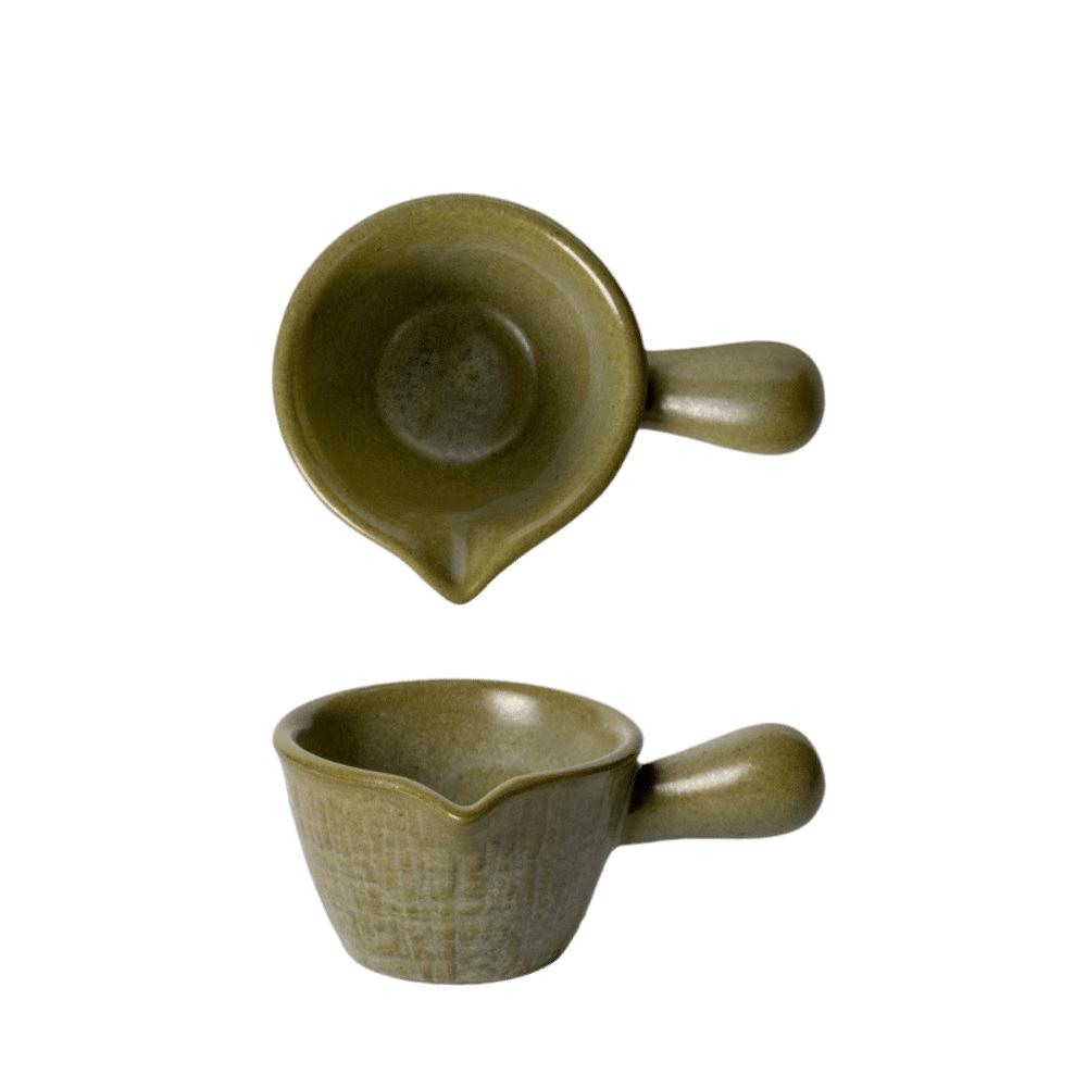 Z uchwytem Sosjerka Ceramiczny dzbanek na sos Filiżanka do kawy Miseczka na sos do maczania Stek