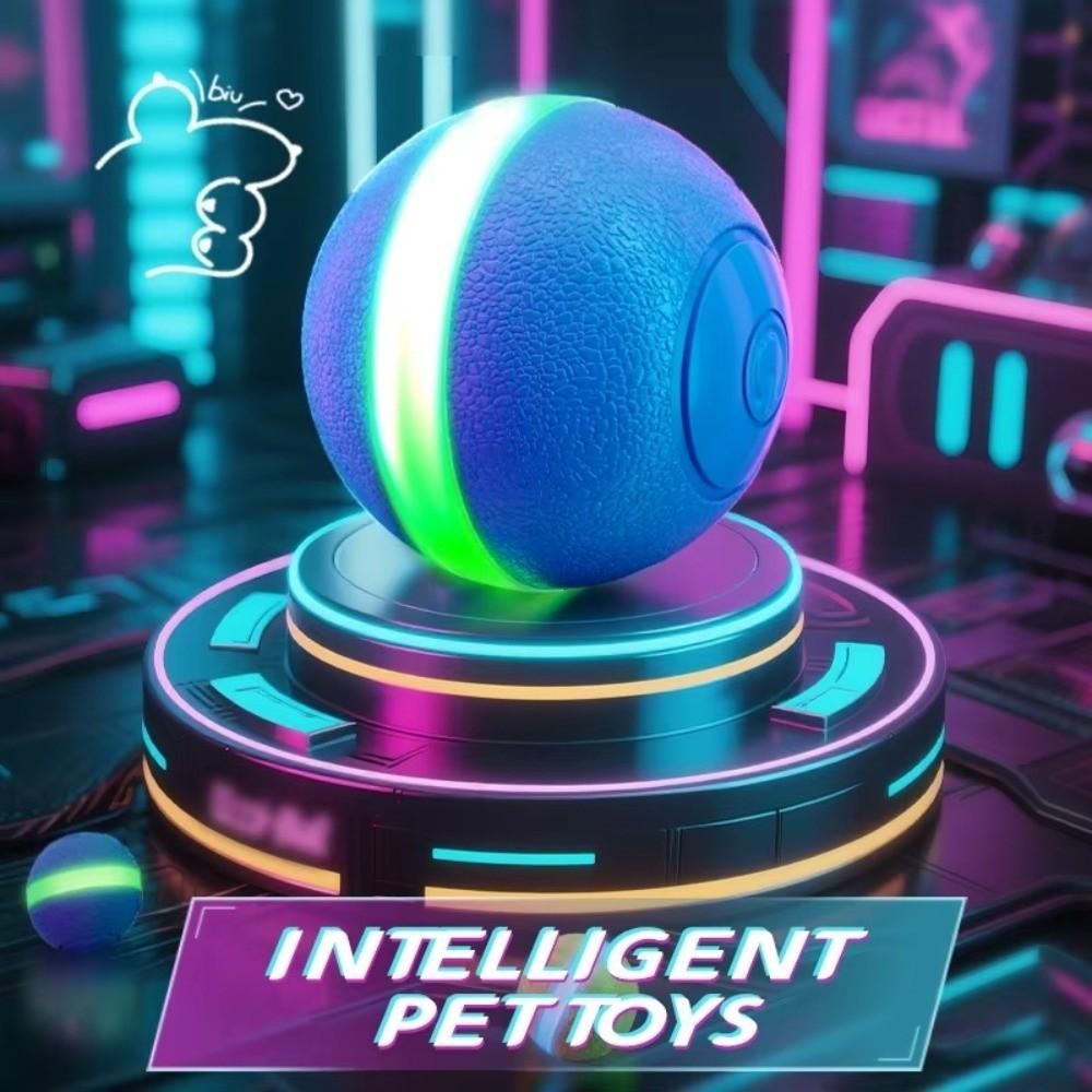 Automatic Rolling Electric Smart Ball USB Pet Toy Silent Cat Teaser  Cat