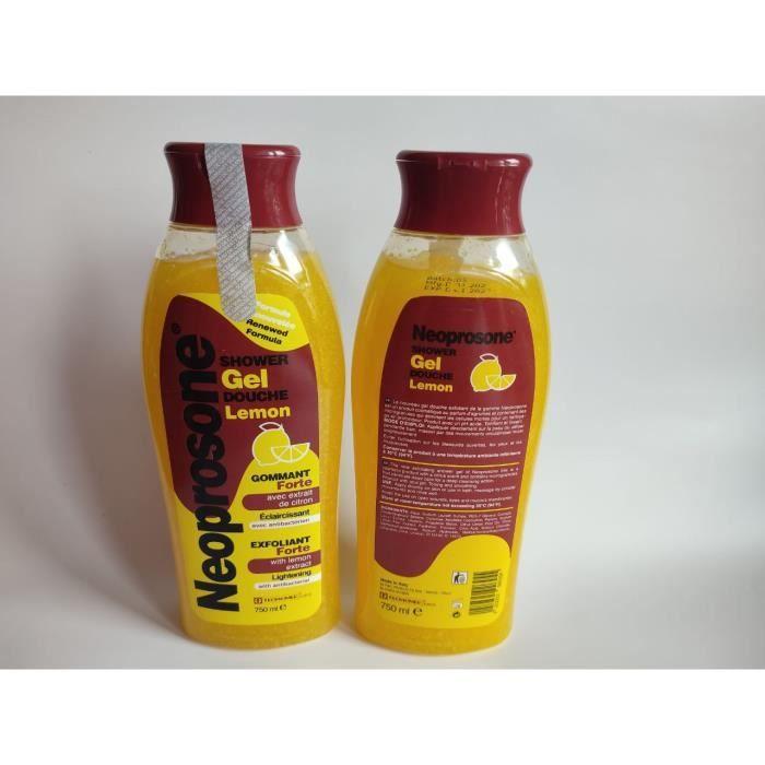 Gel Douche - Neoprosone - 750ml - Exfoliant - Parfum Agrumes - Sans Parabène