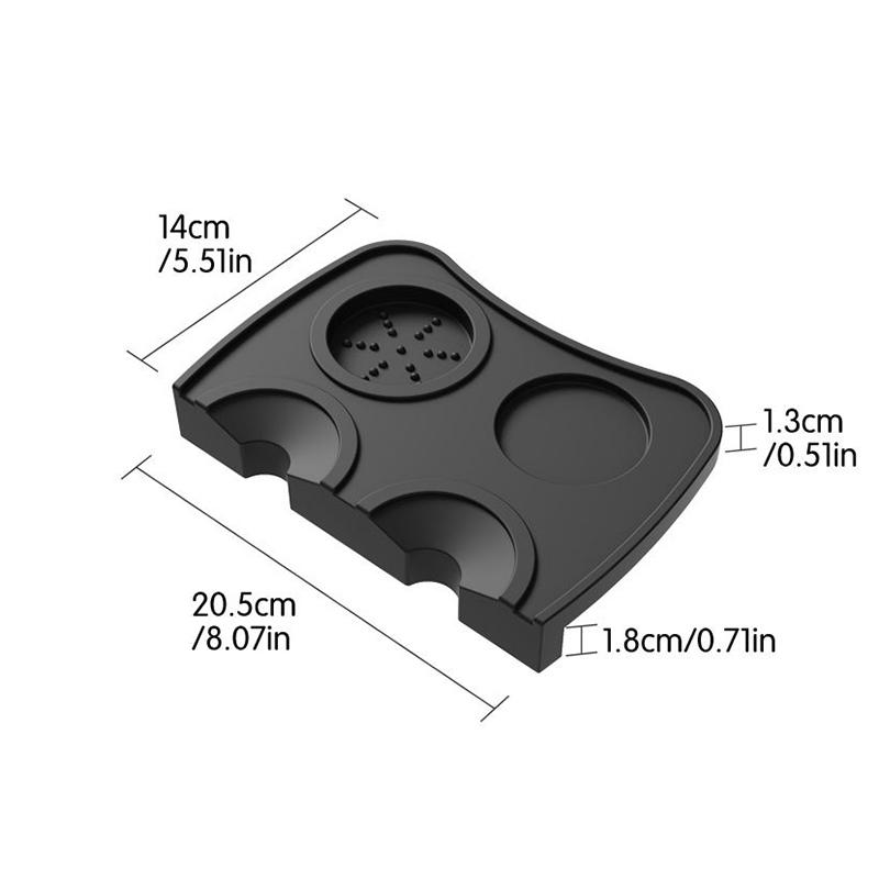 Espresso Kaffeetamper Matte Anti Station Press Tamper Halter Eckmatte Pad Silikon Kaffeegeschirr Wdt Werkzeuge Tamper Barista