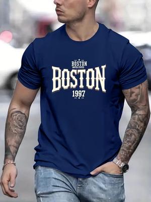 Men's Short Sleeved T-shirt Fashionable And Trendy 3D Printed Base Shirt Youth Summer Round Neck Casual Versatile Top Sweatshirt