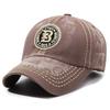 Vintage Men Baseball Cap Spring Summer Embroidery Cap Letter Baseball Cap Outdoor Sun Hat