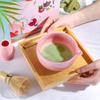 ZENRC Ceremonial Pink Matcha Kit - Traditional Bamboo Matcha Whisk, Scoop, Tea Bowl with Spout, Whisk Holder, and Sieve Tea Tray - Perfect Matcha Set