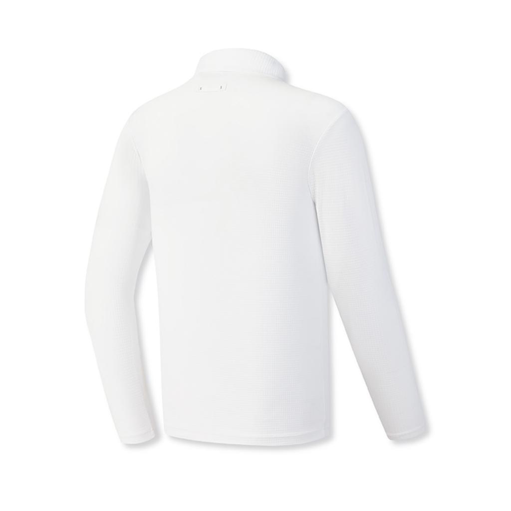 Fila Classic Minimalist Sports Training Golf Comfortable Versatile Long Sleeve T-Shirt Men Tops Jade-White A11M615204FWT