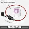 Ein ABSOPRO Sicherungshalter 3A Mini-Sicherung 16 AWG Sicherungshalter Wasserdicht