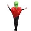 Funny Halloween Strawberry Avocado Fishman Onesie Costume Party Stage Fruit Cosplay Outfit Novelty Adult Unisex