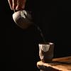 Copa Maestra Tótem de Plata Dorada Taza de Té de Cerámica Rugosa Vintage Taza de Té de Kung Fu Juego de Té de Cerámica Hecho a Mano Taza Individual Tarro de Té