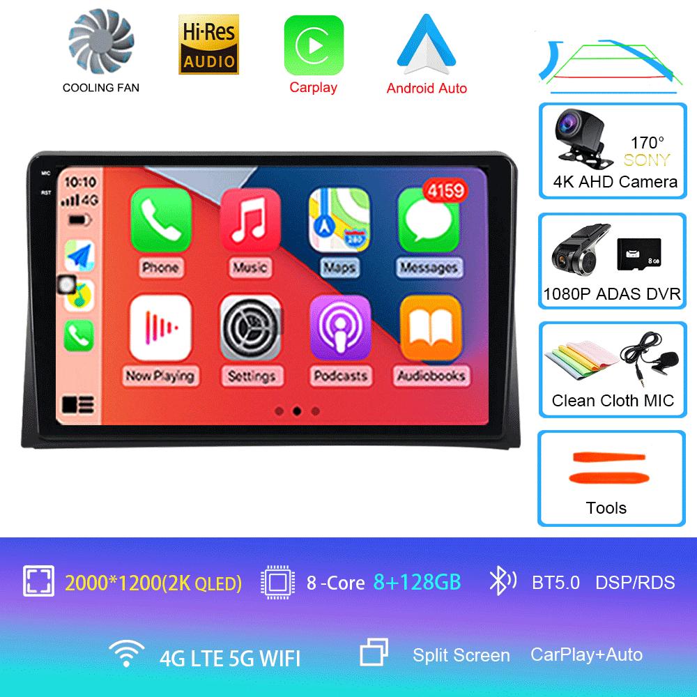 Android 14 Car Radio CarPlay For VW Multivan T5 Transporter 2003 - 2015 4G GPS DSP 2Din Stereo Multimedia Video Player BT