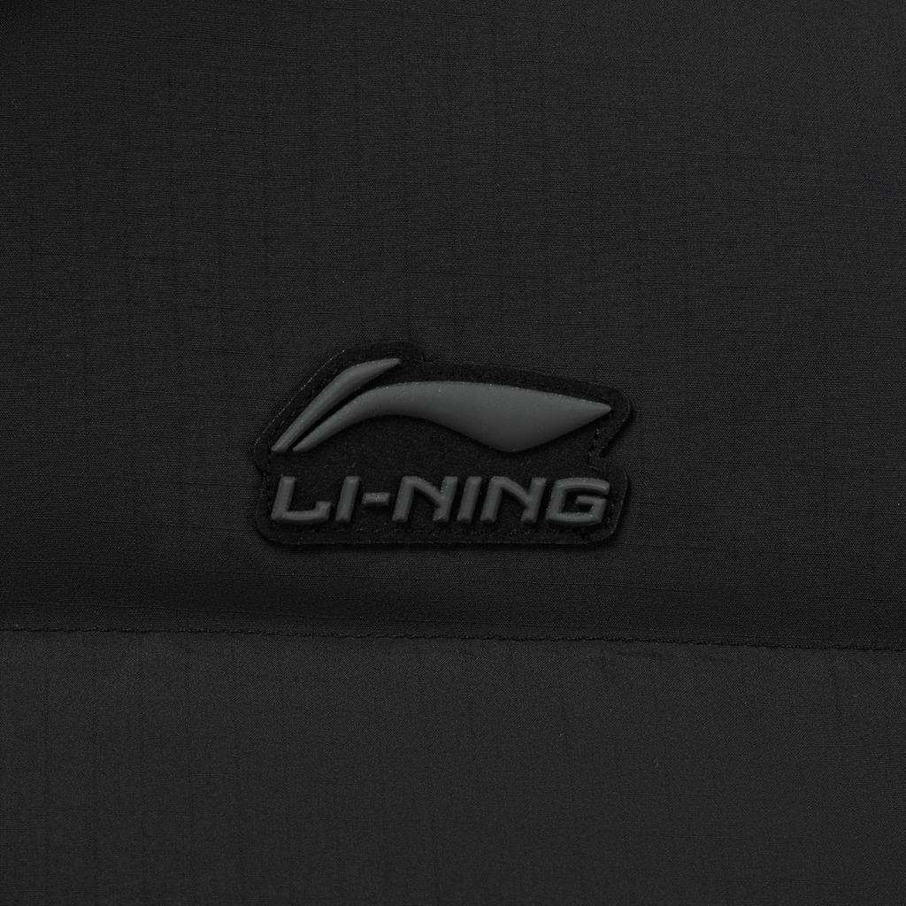 Li Ning Sports Lifestyle Series Warm 3D Loose Stand Collar Letter Printed Down Jacket Men Jacket AYMV257-3