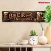 Retro Metal Wall Art for Home Office Beer Bar Decor
