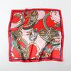 Color Matching Cashew Nut Satin Printed Silk Scarf Shawl Sunscreen Large Square Scarf Satin Imitation Silk Shawl Headscarf