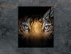 GLASS CUTTING BOARD 45x52 Tiger