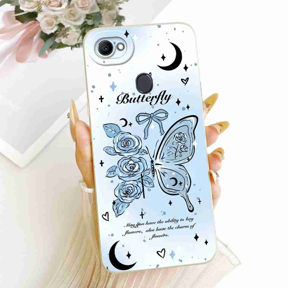 Casing For Oppo F7 CPH1819 CPH1821 Luxury Candy Pattern Simple Soft Silicone Case For Oppo F7 OppoF7 Phone Cover 6.23"