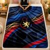 Pătură de flanelă Lyon FC Pătură caldă moale pentru canapea pat interior sufragerie