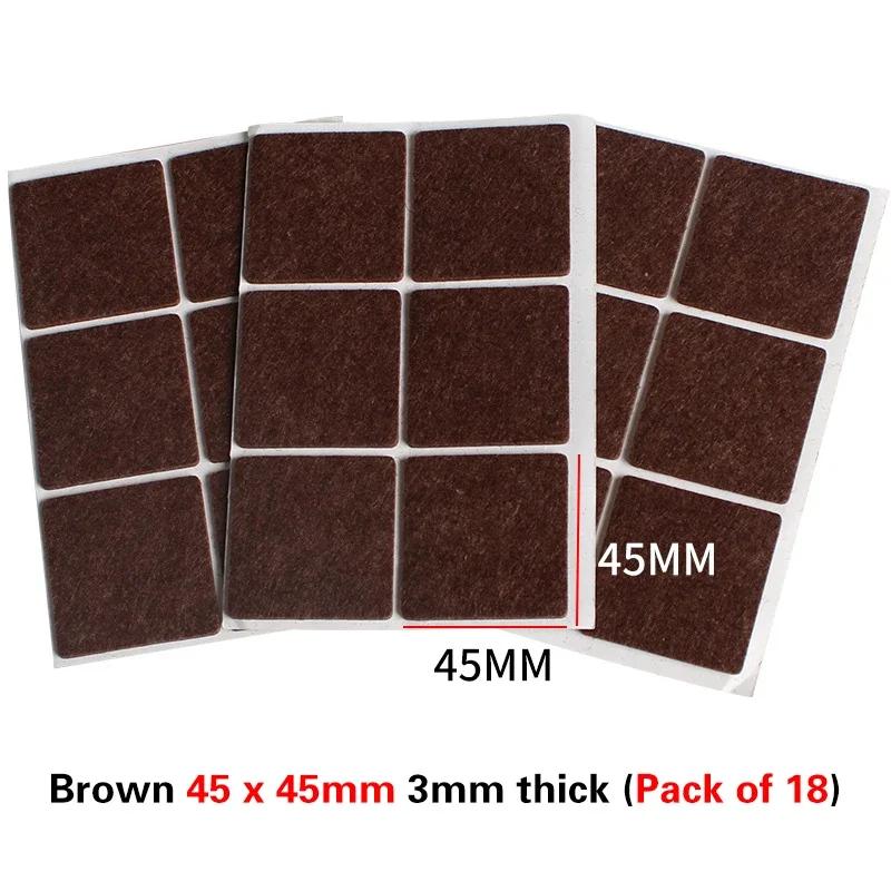 Thickened Self-adhesive Felt Chair Leg Pads Anti Slip Scratch Resistant Noise Resistant Floor Furniture Protection Pads Gaskets