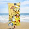 1Pc Pikachu Pokemon Beach Towel, Microfiber Quick Dry Design, Suitable For Kids Adults Pool Travel Outdoor Activities
