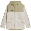 Originals X Spezial Moorfield Jas Kleurblok Logo Outdoor Werk Lange Mouwen Vintage Meerdere Zakken Jas met Capuchon Herenjassen Kaki IN6753