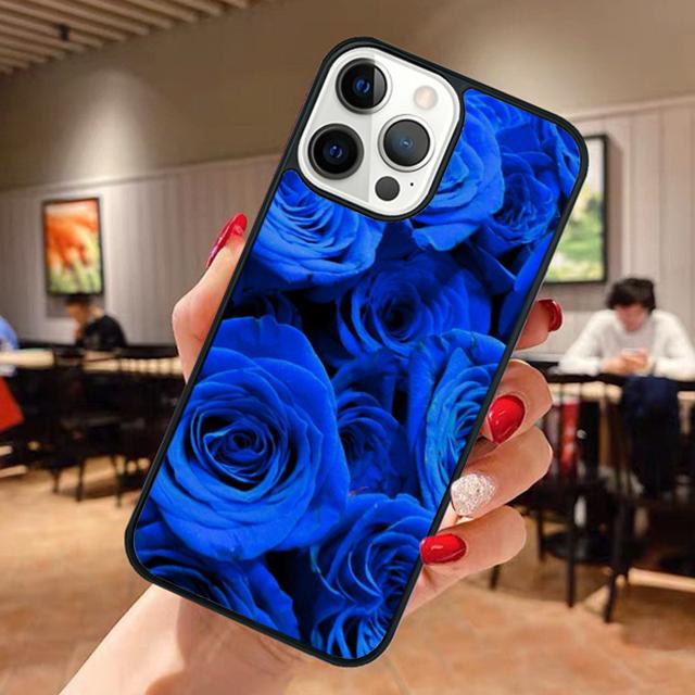 

Синий цветок розы Чехол для телефона Для Apple iPhone 17 Air Pro Max Plus Чехол Для iPhone 17 Air 14 15 16 13 12 Max Чехол iPhone 17pro max