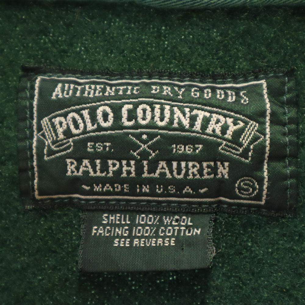 POLO COUNTRY 80s 90s Wool Old USA Made Long Sleeve Shirt S RALPH LAUREN Men's Used