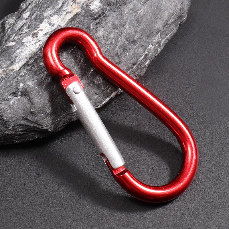 

Outdoor Quick-Release D-Shaped Aluminum Carabiner for Climbing & Water Bottles