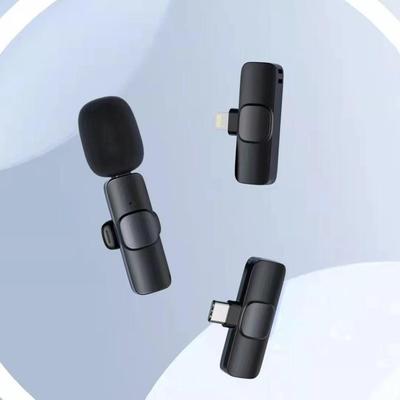 Bluetooth Wireless Lavalier Microphone System for Dual Outdoor Recording - Noise Reduction for Live Streaming