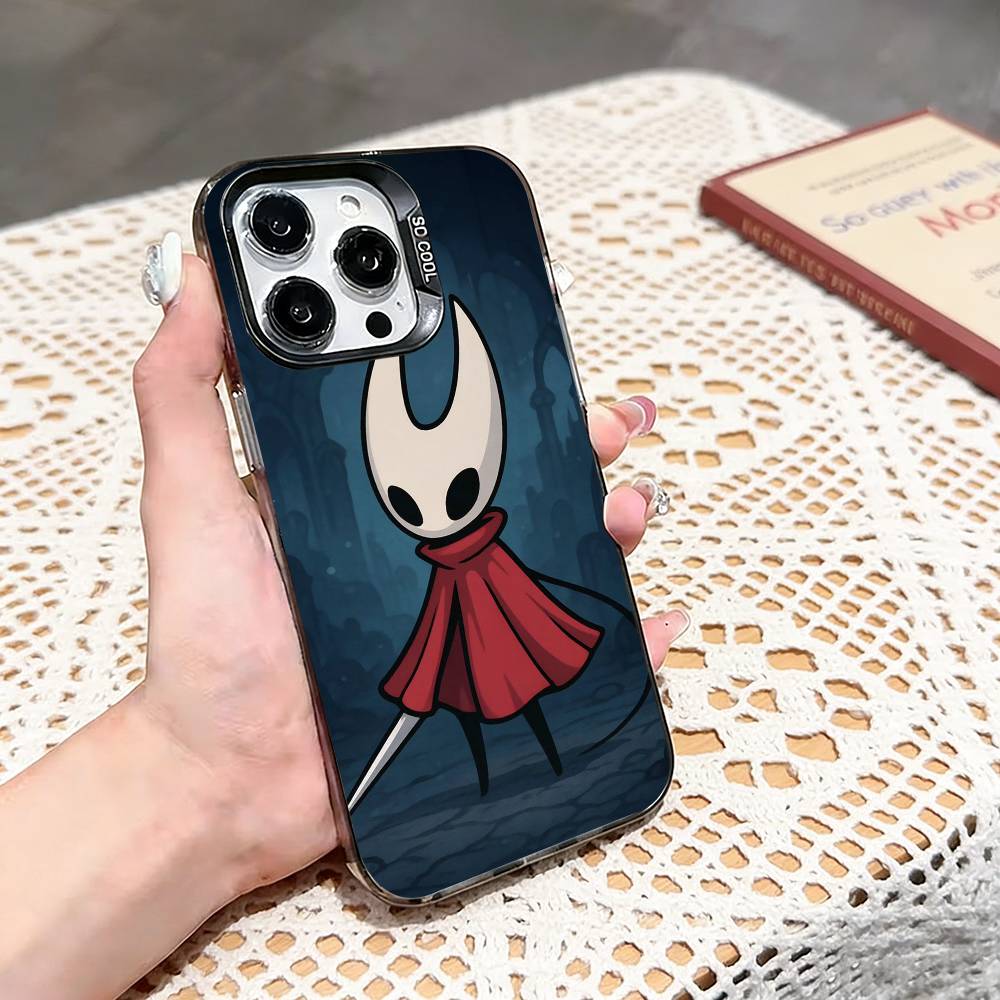 H-Hollow Knight Silksong Cool    Phone Case For iPhone 17,16,15,14,13,12,11 Plus,Pro Max,XS,Colored silver phone case iPhone16se4