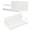 2Pcs Magnetic Spice Rack Space Saving Iron Fridge Shelf with 4 Removable Hooks for Spices Bottle Olive Oil Storage