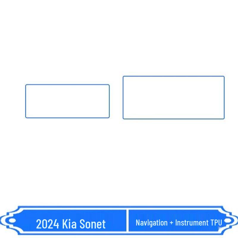 Pellicola Protettiva per Console e Schermo 2024 Kia Sonet con Adesivo Cambio
