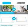 Cat Window Perch, Cat Hammock w/Fleece Blanket Upgraded Screw Suction Cups