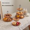 Acacia Wood 2-Tier Snack & Fruit Tray