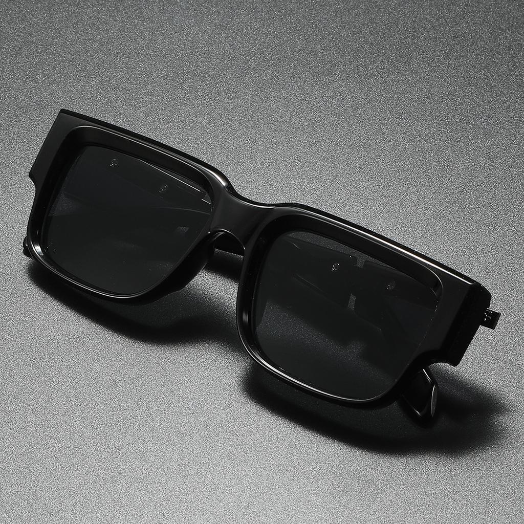 1PC Unisex Plastic Fashion Square Frame Sunglasses for Street Pography and Beach Trips Driving Accessories Sun Glasses UV400