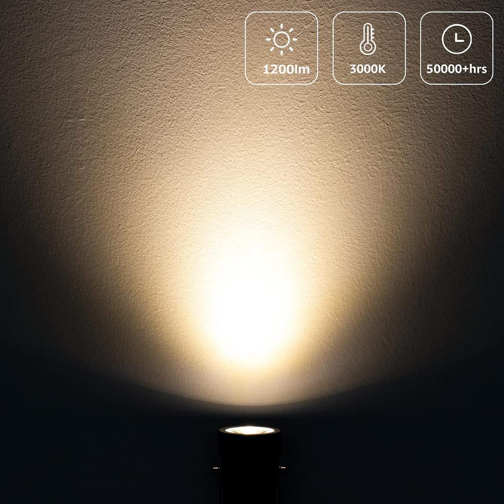 YC LED Spotlight, Outlet-Compatible, Tabletop, 12W, Ambient Lighting, Floor Light, Floor Stand Light, Stage Light, Indoor Use, Living Room, Floor