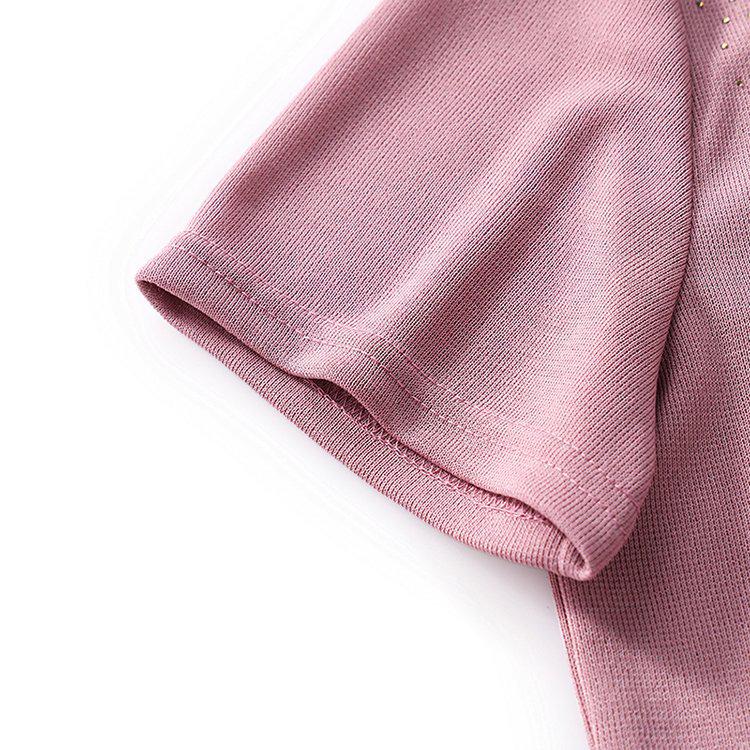 Stylish Knitted Cardigan & T-shirt Set for Middle-aged and Elderly Women - Spring/Autumn Belly-covering Design