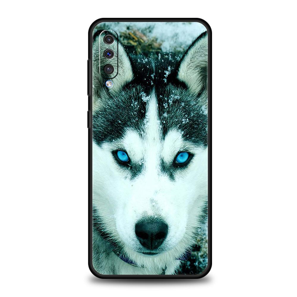 Siberian Husky Sled Dog Phone Case for Samsung Galaxy A24 A13 A53 A73 A33 A22 A12 5G A02 A03 A70 A50 A10 A20 A30 Silicone Cover