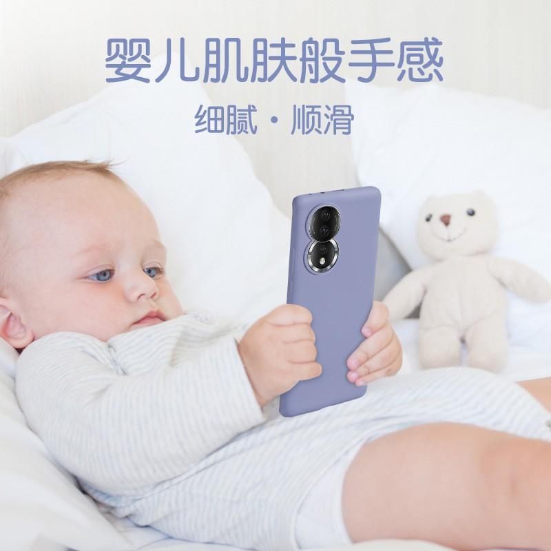 Liquid Silicone Phone Case Honor 80 Pro 90 100 70 60 50 Series Full Coverage Anti-Drop Shockproof Soft TPU Cover