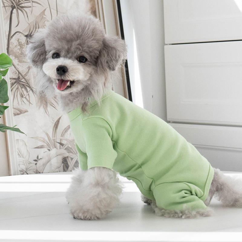 Cotton Dog Pajamas Jumpsuit Boy Girl Dog Clothes Poodle Schnauzer Pomeranian Bichon YorkieSmall Dog Clothing Pet Apparel Winter