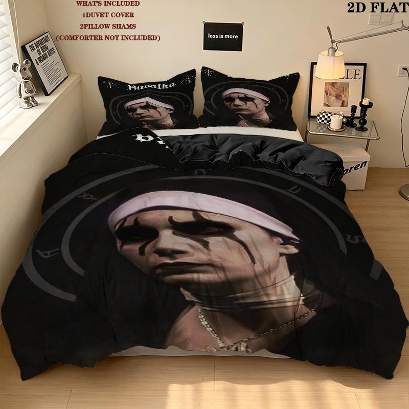 Dogma Pattern Bedding uilt Set uilt Cover Pillowcase Home Decoration Birthday Gift (1 * duvet cover + 2 * pillowcase without core)