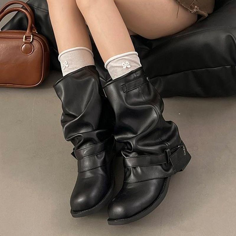 Thick-soled brown British Martin boots children's new autumn and winter Merad Sichuan-Tibet western cowboy boots