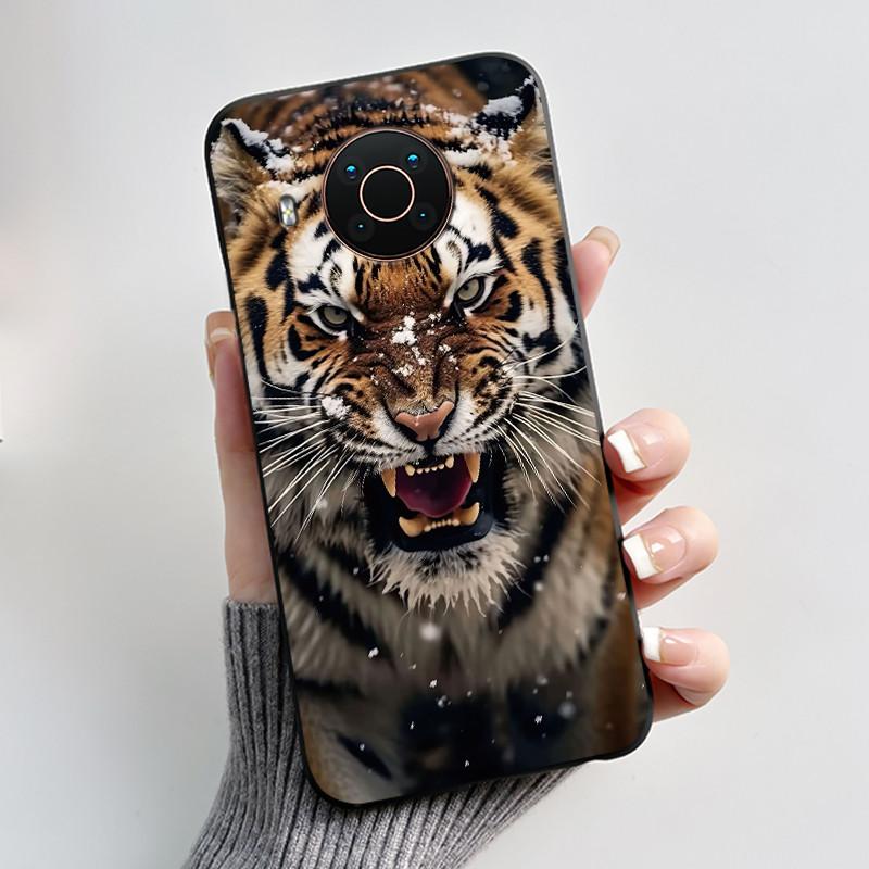 Custodia Per Nokia X10 X20 X100 Custodia per Telefono Nera Opaca Morbida TPU Copertura Protettiva Integrale Estetica Lusso Carina Cool Ragazzi Ragazze Guscio