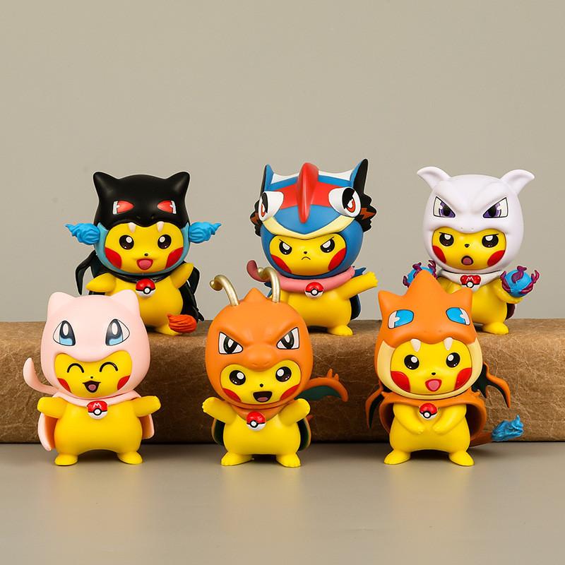 Cute Pikachu Figure Set Collectible Pokemon Pvc Miniatures For Anime Lovers