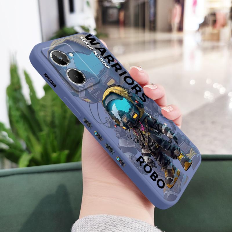 Trendy Cool Boy Phone Case For OPPO Realme 11 10 9 9i 8 8i 7 Pro Plus C35 C21Y C25Y C25 4G 5G Liquid Silicone Cover