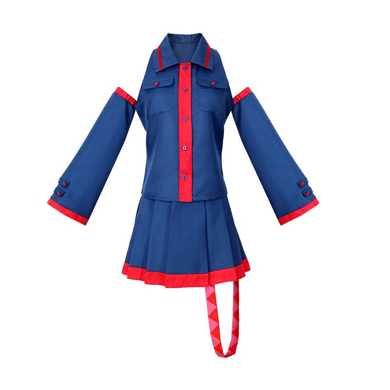 Anime Miku Kasane Teto Cosplay Costume Top+skirt Future Blue Pinkling Uniform Halloween Cosplay Suit For Women