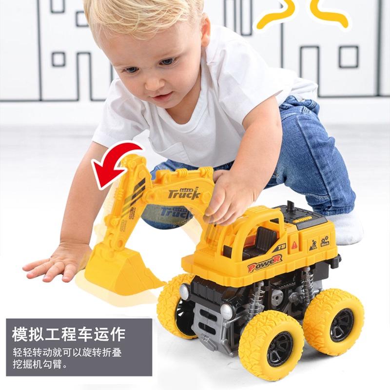 Abs Inertia Engineering Car Toy Vehicle For Children Shock-resistant Excavator Model