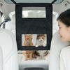 Adjustable Rear Seat Protective Railing Elastic Car Seat Storage Net  Pet Restraint