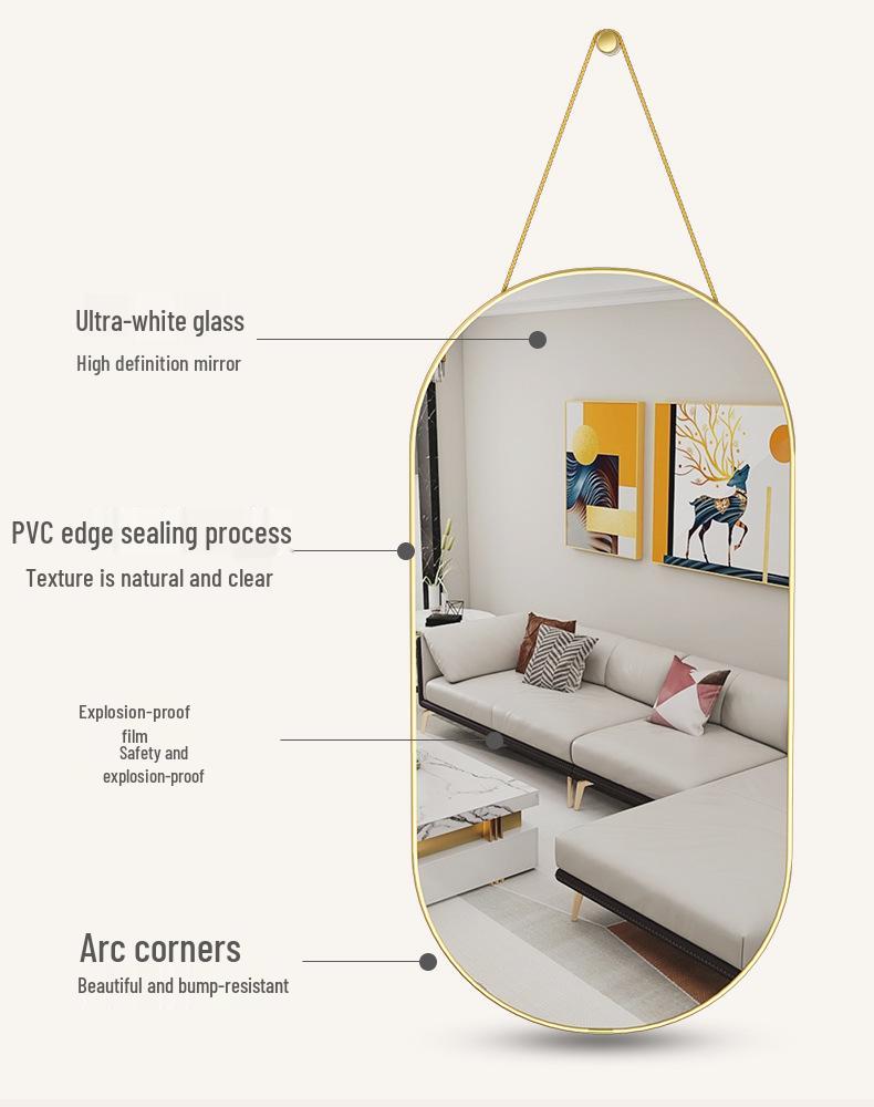 Star City Wall-Mounted Vanity Bathroom Mirror for Dormitories