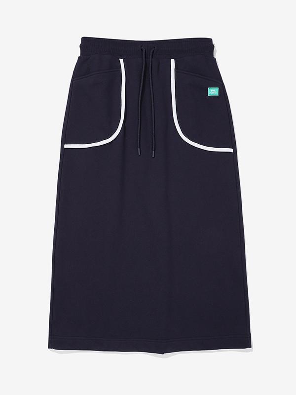 Bbc Earth W Terry Long Skirt_Navy