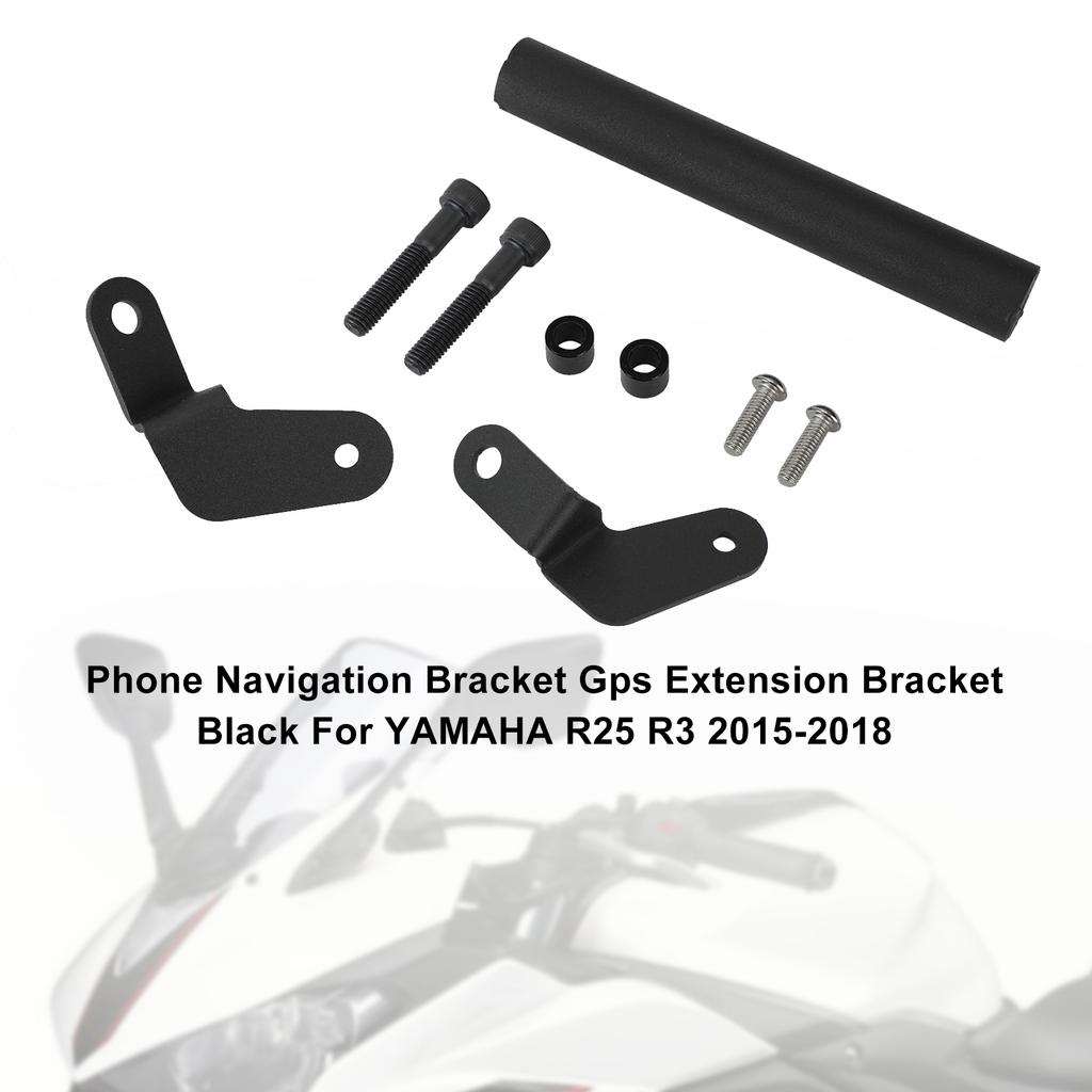 Phone Navigation Bracket Gps Extension Bracket Black For Yamaha R25 R3 2015-2018